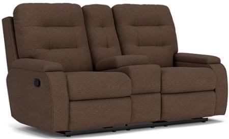 Kerrie Reclining Loveseat with Console