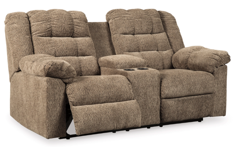 Workhorse Manual Reclining Loveseat with Console (Closeout Style)