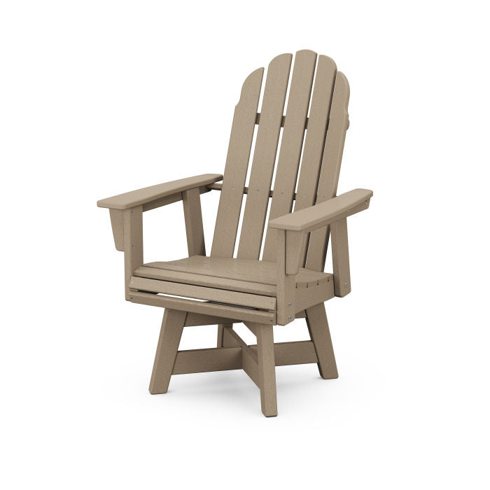 Vineyard Curveback Adirondack Swivel Dining Chair