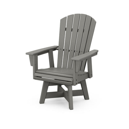 Nautical Curveback Adirondack Swivel Dining Chair