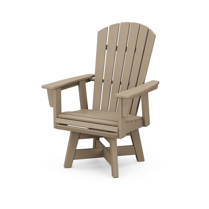 Nautical Curveback Adirondack Swivel Dining Chair