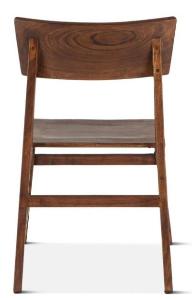 London Loft 19" Dining Chair Walnut