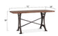 Organic Forge 72" Gathering Table Raw Walnut