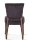 Mindy 21" Asphalt Velvet Side Chair with Napoleon Leg