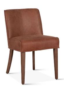 Buddy 20" Tan Leather Dining Chair Natural Legs