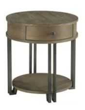 Saddletree Round Chairside Table