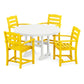 La Casa Café 5-Piece Round Farmhouse Dining Set