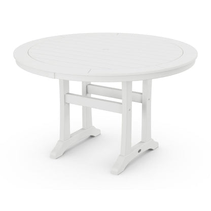 Nautical Trestle 48" Round Dining Table