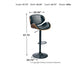 Ashley Express - Bellatier Tall UPH Swivel Barstool(1/CN)