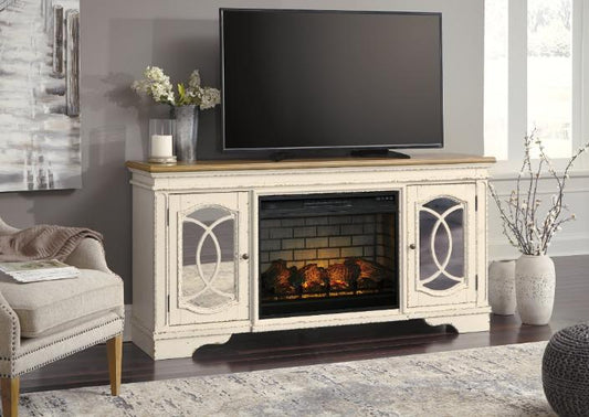 Realyn 74" TV Stand with Electric Fireplace