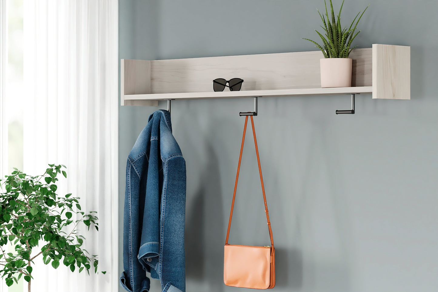 Ashley Express - Socalle Wall Mounted Coat Rack w/Shelf