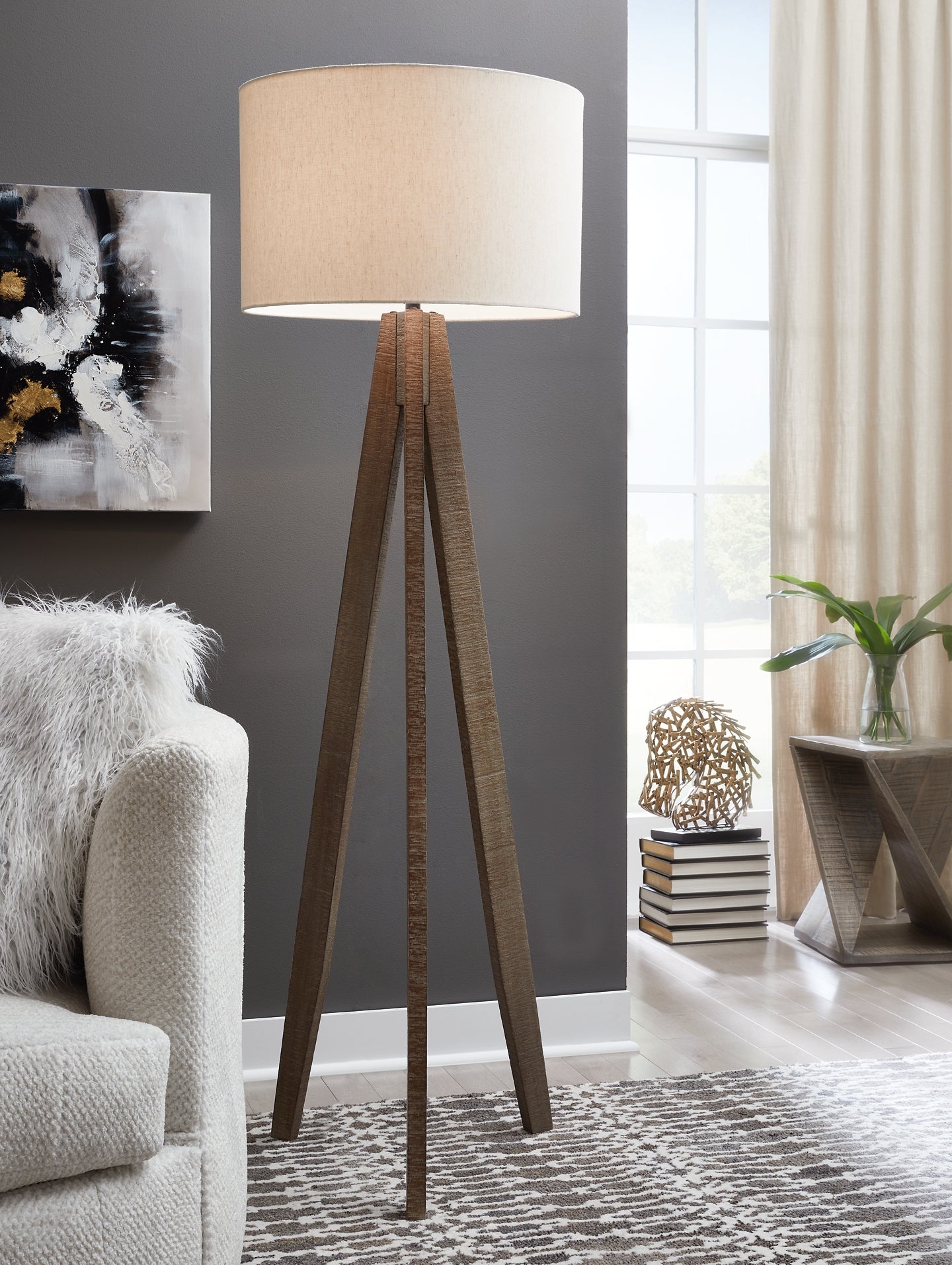 Ashley Express - Dallson Wood Floor Lamp (1/CN)