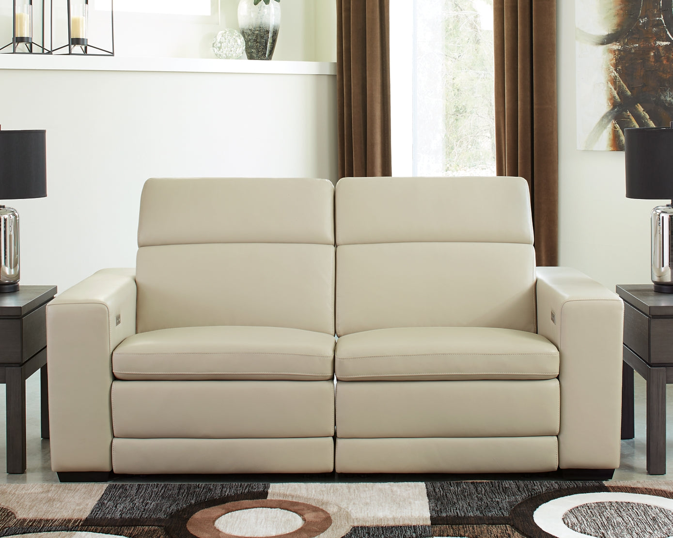 Texline 3-Piece Power Reclining Sectional Loveseat