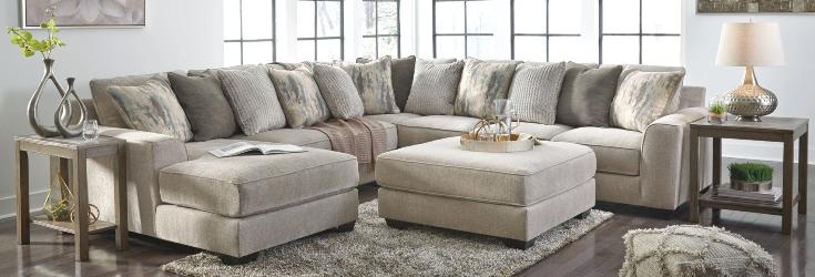 Ardsley 4-Piece Sectional with Ottoman