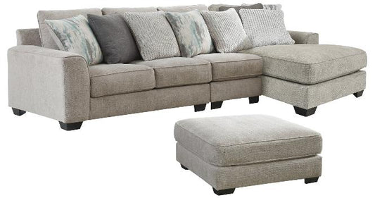 Ardsley 3-Piece Sectional with Ottoman