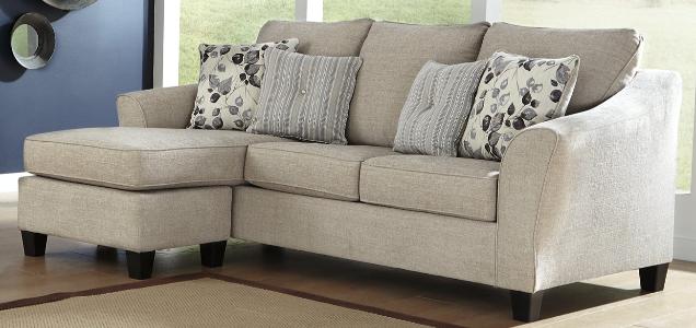 Abney Sofa Chaise, Chair, and Ottoman