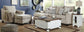 Abney Sofa Chaise, Chair, and Ottoman