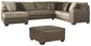 Abalone 3-Piece Sectional with Ottoman