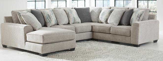 Ardsley 4-Piece Sectional with Ottoman