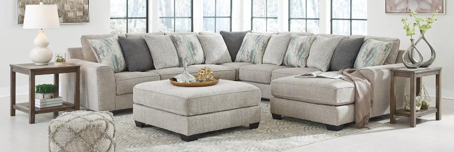 Ardsley 5-Piece Sectional with Ottoman