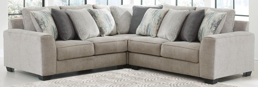 Ardsley 3-Piece Sectional with Ottoman