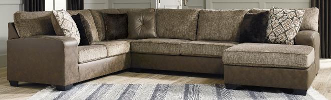 Abalone 3-Piece Sectional with Chaise