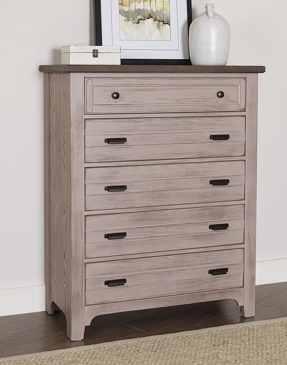 Bungalow 5 Drawer Chest Dover Grey