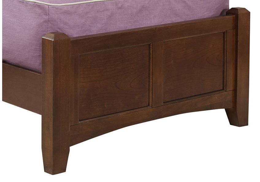 TWIN MANSION BED - CHERRY FINISH