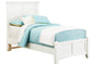 TWIN MANSION BED - WHITE FINISH