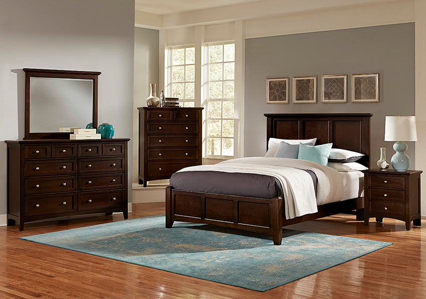 FULL ,QUEEN, & KING MANSION BED - MERLO FINISH