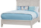 MANSION BED WITH LOW PROFILE FOOTBOARD IN OYSTER GREY