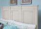 MANSION BED WITH MANSION FOOTBOARD IN OYSTER GREY