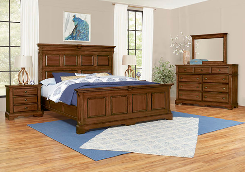 MANSION BED WITH OPTIONAL DECORATIVE SIDE RAILS