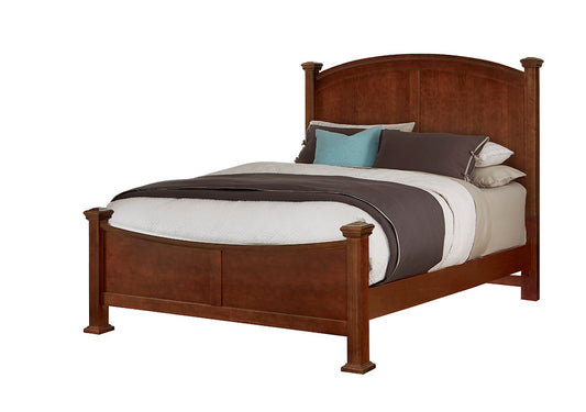 QUEEN & KING POSTER BED - CHERRY FINISH