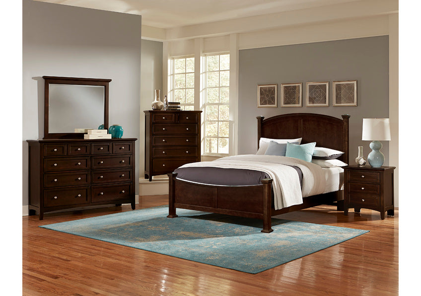 QUEEN & KING POSTER BED - MERLO FINISH