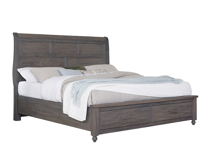 SLEIGH STORAGE BED