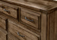 TRIPLE DRESSER - 7 DRAWERS