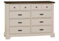 TWO-TONE DRESSER - 8 DRWR