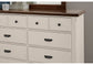 TWO-TONE DRESSER - 8 DRWR