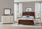 TWO-TONE NIGHTSTAND - 2 DRWR