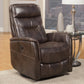 GEMINI - TRUFFLE POWER SWIVEL GLIDER RECLINER