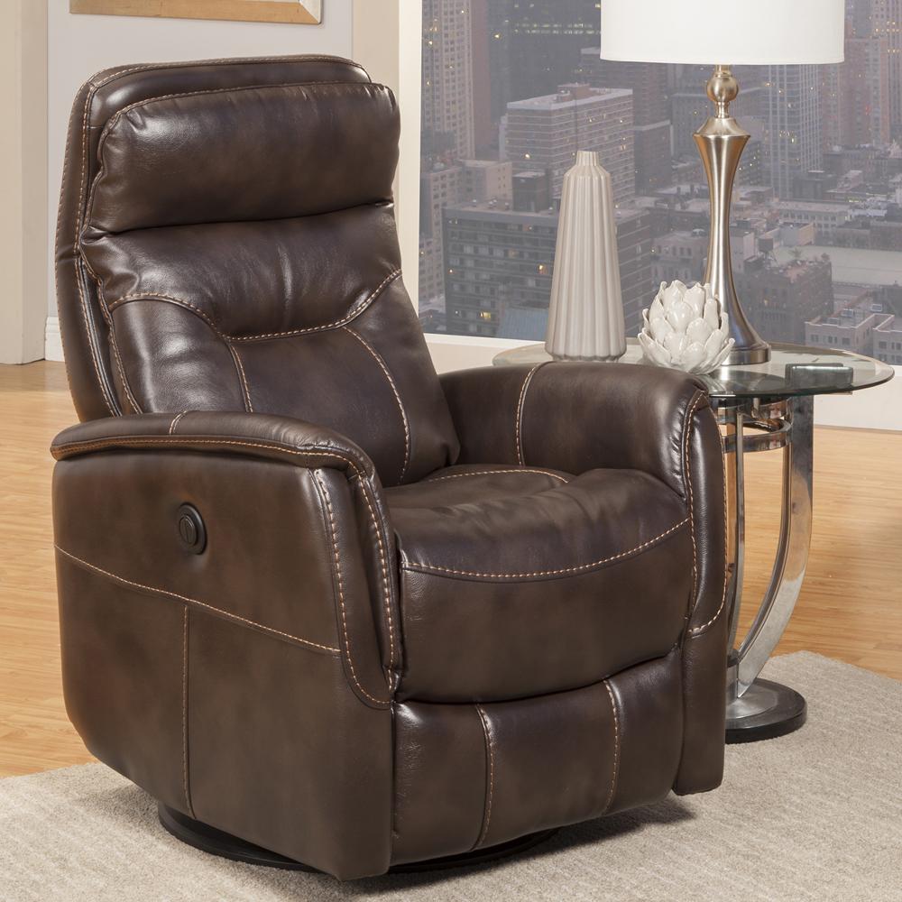 GEMINI - TRUFFLE POWER SWIVEL GLIDER RECLINER