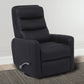 HERCULES - BLACK MANUAL SWIVEL GLIDER RECLINER