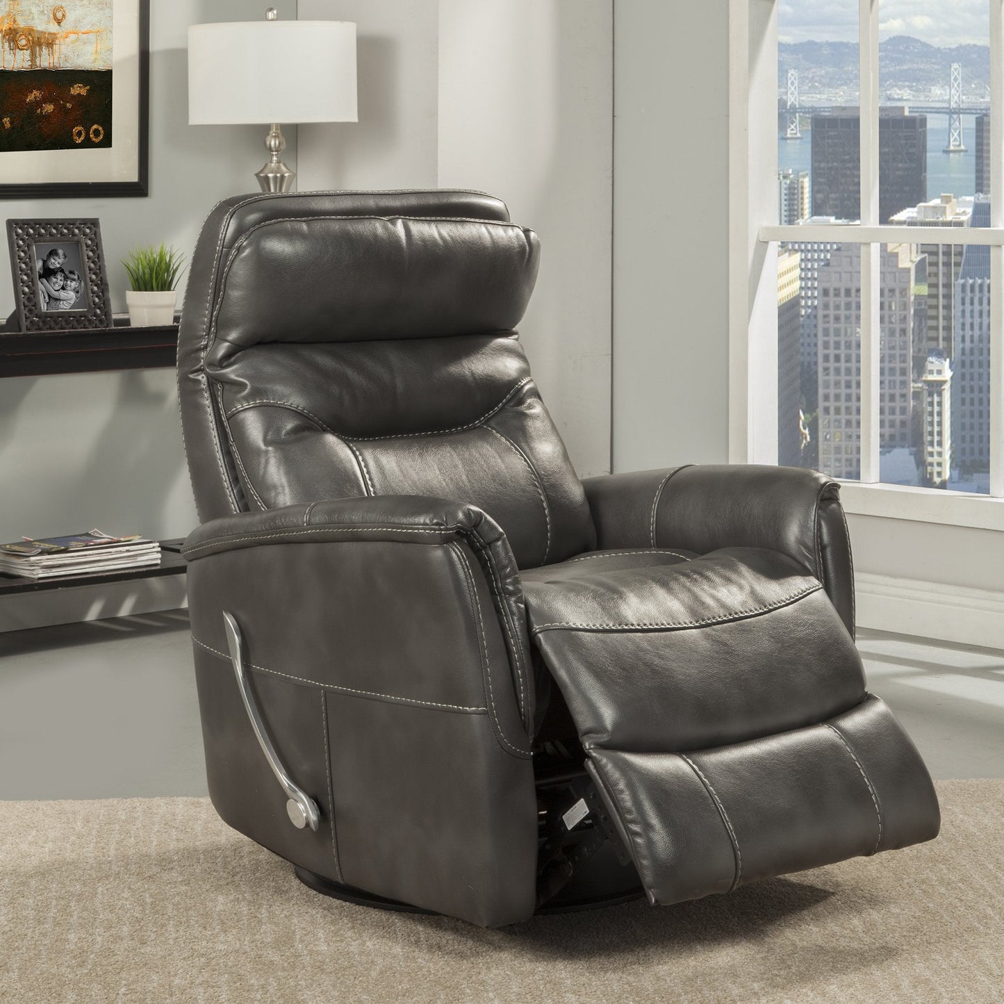 GEMINI - FLINT MANUAL SWIVEL GLIDER RECLINER