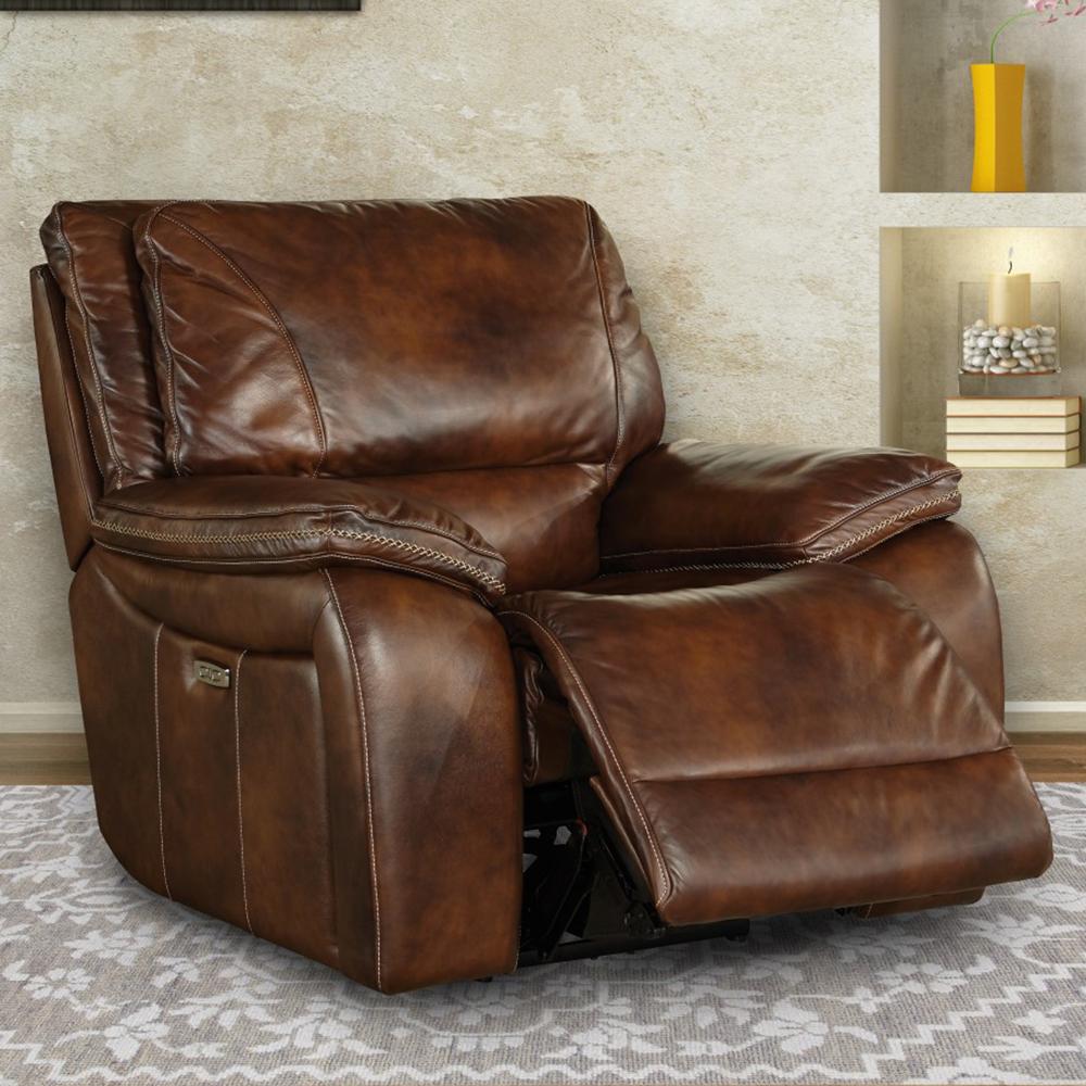 VAIL - BURNT SIENNA POWER RECLINER