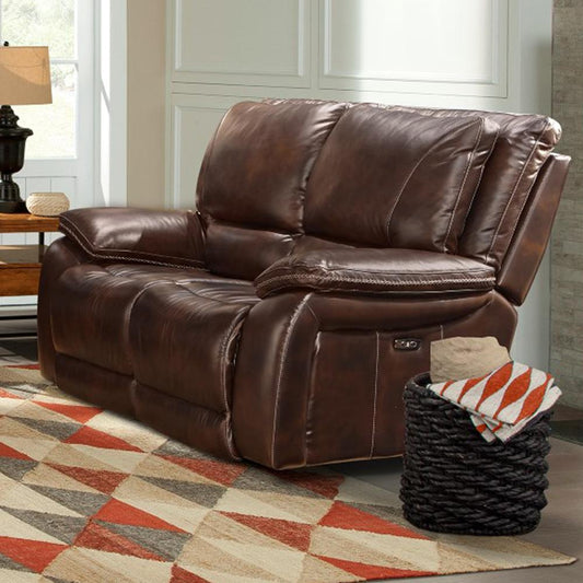 VAIL - BURNT SIENNA POWER LOVESEAT