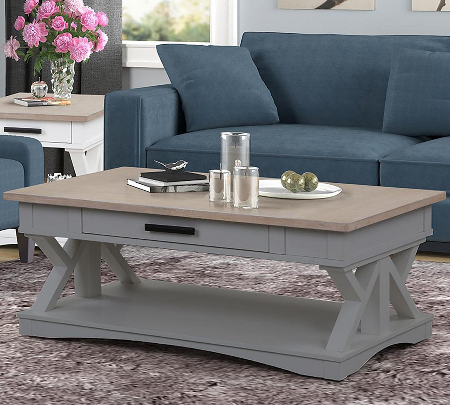 AMERICANA MODERN - DOVE COCKTAIL TABLE