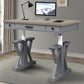 AMERICANA MODERN - DOVE 56 IN. POWER LIFT DESK (FROM 23 IN. TO 48.5 IN.) (AME#256T AND LIFT#200WHT)