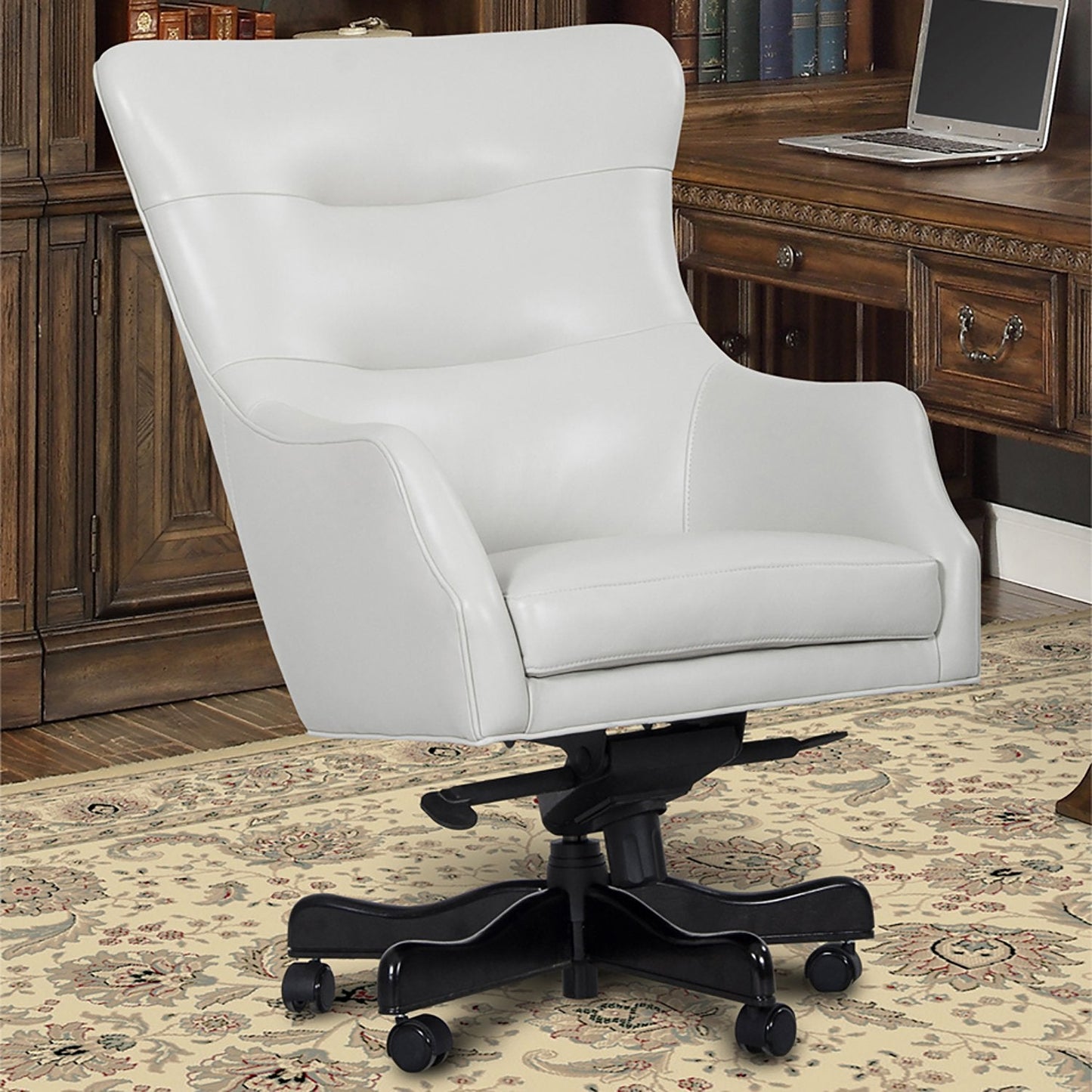 DC#122-ALA - DESK CHAIR LEATHER DESK CHAIR