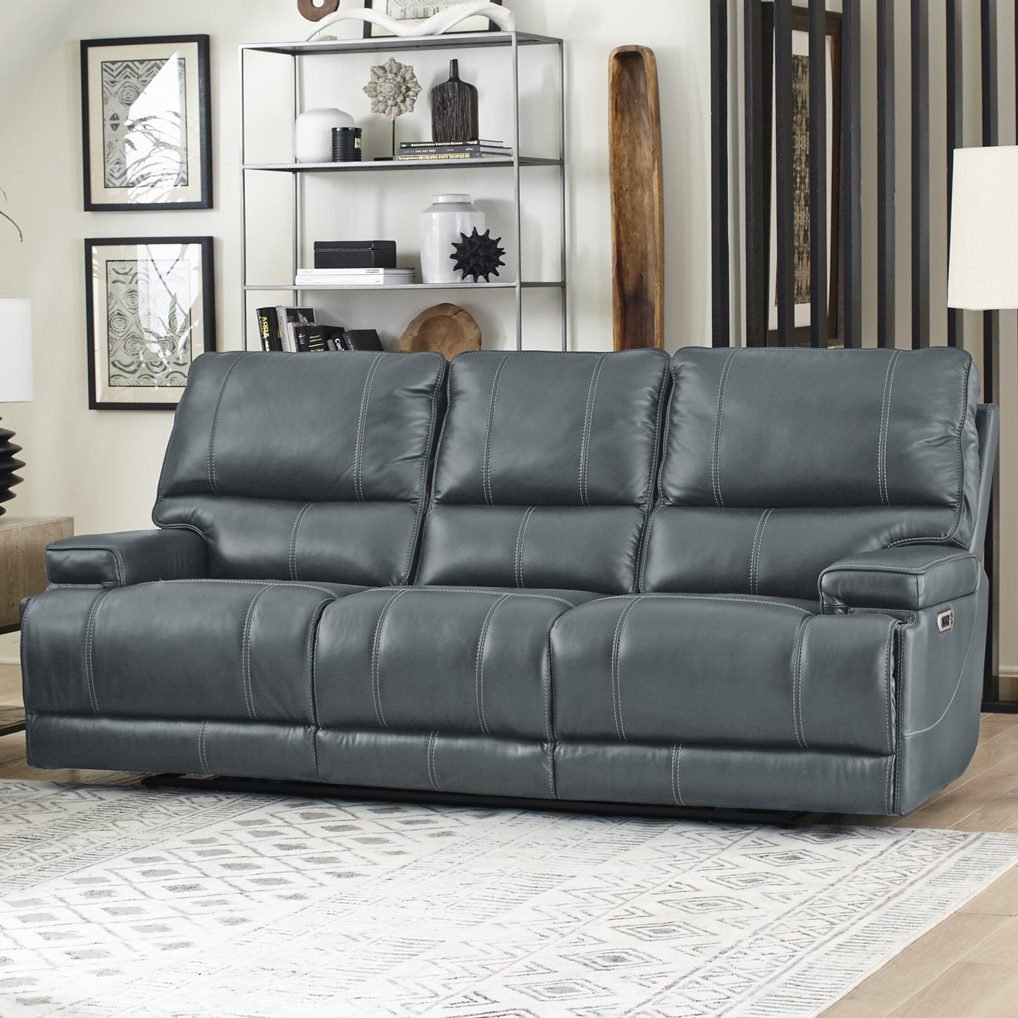 WHITMAN - VERONA AZURE - POWERED BY FREEMOTION POWER CORDLESS SOFA